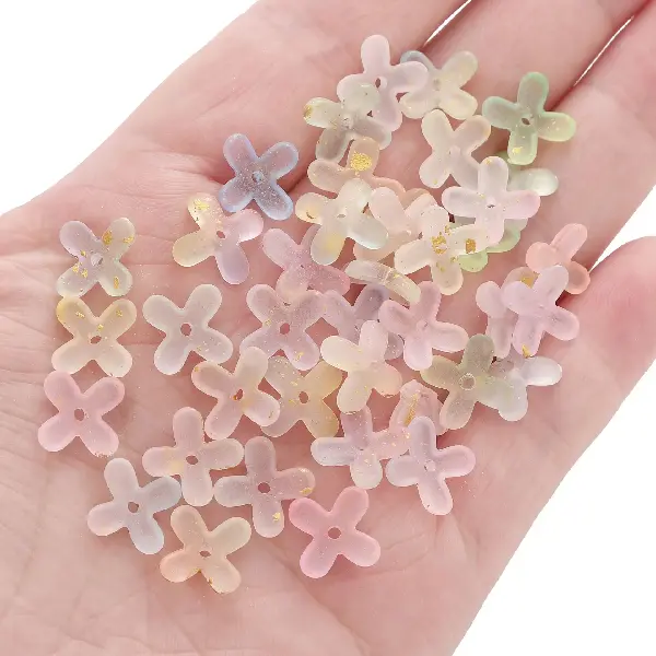 Colorful - 9mm, hole diameter about 1mm, 10g/pack, about 80 pieces,chaincharmsupply.com