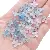 Acrylic 9mm Golden Four-petal Flower Handmade Diy Hand-beaded Earrings Bracelet - Shui Tian Yise - 9mm, hole diameter about 1mm, 10g/pack, about 80 pieces