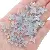 Acrylic 9mm Golden Four-petal Flower Handmade Diy Hand-beaded Earrings Bracelet - The blue sky is as clear as a wash - 9mm, pore size is about 1mm, 10g/pack, about 80 pieces
