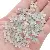 Acrylic 9mm Golden Four-petal Flower Handmade Diy Hand-beaded Earrings Bracelet - Bihaiqingtian-9mm, hole diameter about 1mm, 10g/pack, about 80 pieces