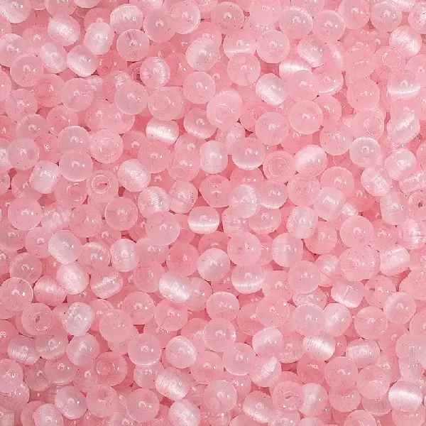 Pink-10g/pack, about 150 pieces, 4mm, hole diameter about 1mm,chaincharmsupply.com