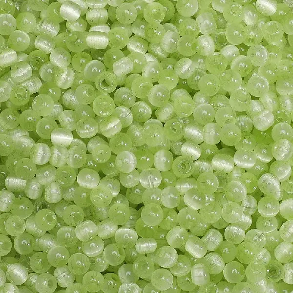 Bud Green-10g/pack, about 150 pieces, 4mm, hole diameter about 1mm,chaincharmsupply.com