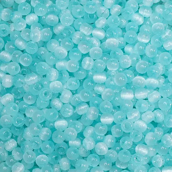 Lake blue-10g/pack, about 150 pieces, 4mm, aperture about 1mm,chaincharmsupply.com