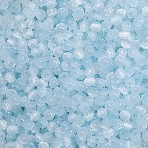 Light blue-10g/pack, about 150 pieces, 4mm, aperture about 1mm,chaincharmsupply.com