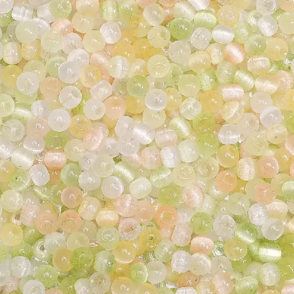 Orange yellow orange green-10g/pack about 150 pieces 4mm hole diameter about 1mm,chaincharmsupply.com