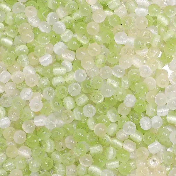 Jasmine after the Rain - 10g/pack, about 150 pieces, 4mm, hole diameter about 1mm,chaincharmsupply.com