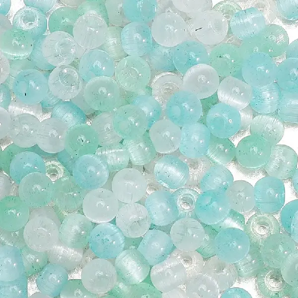 Mint Mambo-10g/pack, about 150 pieces, 4mm, hole diameter about 1mm,chaincharmsupply.com