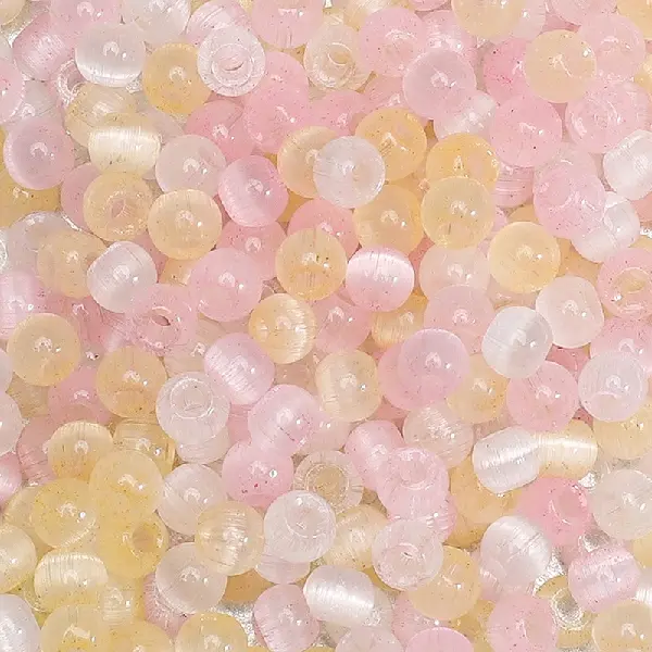 Pink Tao Ruolan-10g/pack, about 150 pieces, 4mm, hole diameter about 1mm,chaincharmsupply.com