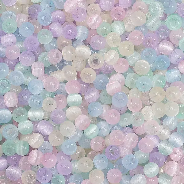 Macarons-10g/pack, about 150 pieces, 4mm, hole diameter about 1mm,chaincharmsupply.com