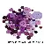 Mixed Buttons, Resin Children's Diy Stickers, Toddlers' Handmade Flowers, Color - Purple color 50g/pack, about 50-100 pieces