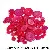 Mixed Buttons, Resin Children's Diy Stickers, Toddlers' Handmade Flowers, Color - Rose red color 50g/pack, about 50-100 pieces