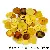 Mixed Buttons, Resin Children's Diy Stickers, Toddlers' Handmade Flowers, Color - Yellow series 50g/pack, about 50-100 pieces
