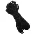 Manufacturer 3-4mm Cotton Thread Wholesale Segment Dyeing Gradient Core-spun Braided - Black - about 4mm thick, 10 meters/pack