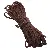 Manufacturer 3-4mm Cotton Thread Wholesale Segment Dyeing Gradient Core-spun Braided - Brown - about 4mm thick, 10 meters/pack