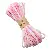 Manufacturer 3-4mm Cotton Thread Wholesale Segment Dyeing Gradient Core-spun Braided - Pink and white color - about 3mm thick, 10 meters/pack