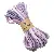 Manufacturer 3-4mm Cotton Thread Wholesale Segment Dyeing Gradient Core-spun Braided - Purple and white color - about 3mm thick, 10 meters/pack