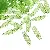 Acrylic Mini Small Leaf Hand Beads Diy Handmade Necklace Bracelet - 23x6.5mm, hole diameter about 1mm, dark green, 10 pcs/pack