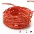 3mm Color Suede Leather Rope Diy Handmade Jewelry Accessories Material - Orange color about 1 meter/pack