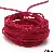 3mm Color Suede Leather Rope Diy Handmade Jewelry Accessories Material - Big red about 1 meter/pack