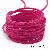 3mm Color Suede Leather Rope Diy Handmade Jewelry Accessories Material - Rose red about 1 meter/pack