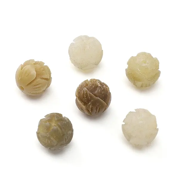 Bodhi root yellow lotus 1 piece/pack 12mm hole diameter about 1.5mm,chaincharmsupply.com