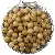 Natural Chicken Wings, Green Sandalwood Beads, Round National Cultural Toys, - Thuja 20 pieces/pack 10mm hole diameter about 1.5mm