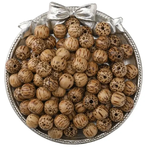 Coconut wood 20 pieces/pack 10mm hole diameter about 2mm,chaincharmsupply.com