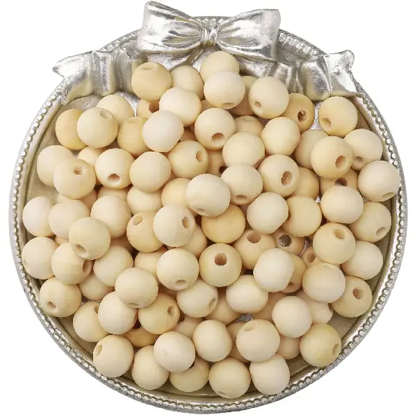 Milky wood 20 pieces/pack 10mm hole diameter about 2mm,chaincharmsupply.com