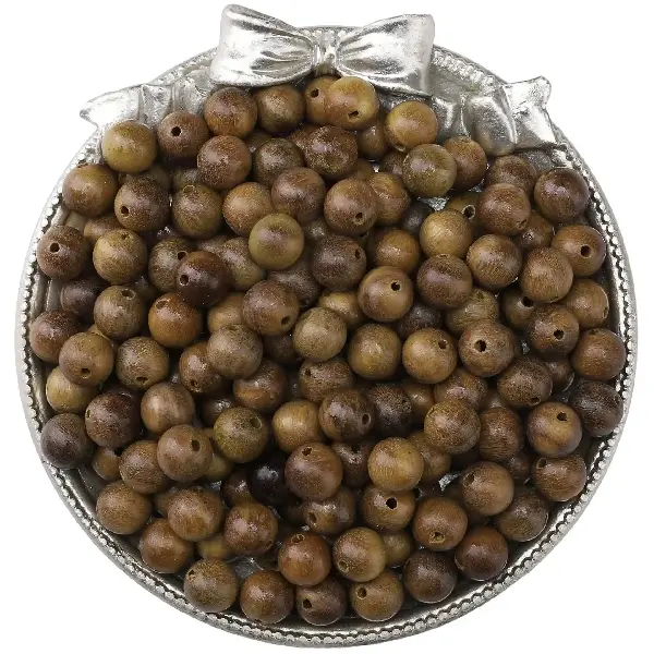 Green sandalwood 20 pieces/pack 8mm hole diameter about 1.5mm,chaincharmsupply.com