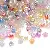 Summer Clear Faceted Fantasy Rhombus Crystal Beads Loose Corner Beaded - Randomly mixed colors - 10g/pack, about 135 pieces, 4mm, aperture 1.2mm