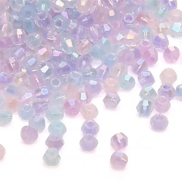 HJ Purple Orchid Fairy-10g/pack, about 135 pieces, 4mm, aperture 1.2mm,chaincharmsupply.com