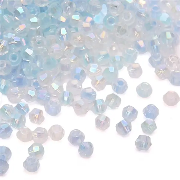 HJ light blue series-10g/pack, about 135 pieces, 4mm, aperture 1.2mm,chaincharmsupply.com
