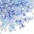 Summer Clear Faceted Fantasy Rhombus Crystal Beads Loose Corner Beaded - HJ Deep Sea Blue-10g/pack, about 135 pieces, 4mm, aperture 1.2mm