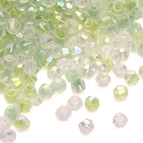 HJ light green series-10g/pack, about 135 pieces, 4mm, aperture 1.2mm,chaincharmsupply.com