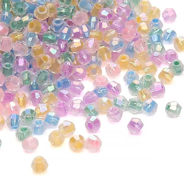 HJ deep macarons-10g/pack, about 135 pieces, 4mm, hole diameter 1.2mm,chaincharmsupply.com