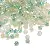 Summer Clear Faceted Fantasy Rhombus Crystal Beads Loose Corner Beaded - HJ Green Light Forest-10g/pack, about 135 pieces, 4mm, aperture 1.2mm