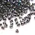Summer Clear Faceted Fantasy Rhombus Crystal Beads Loose Corner Beaded - HJ24 black-10g/pack about 135 pieces 4mm aperture 1.2mm