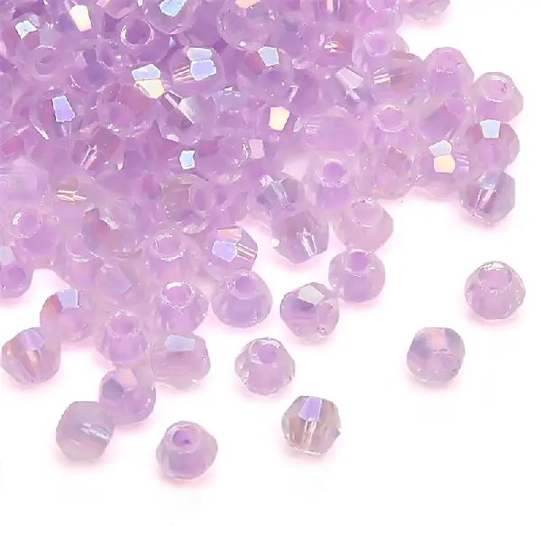 HJ17 light lilac-10g/pack about 135 pieces 4mm hole diameter 1.2mm,chaincharmsupply.com