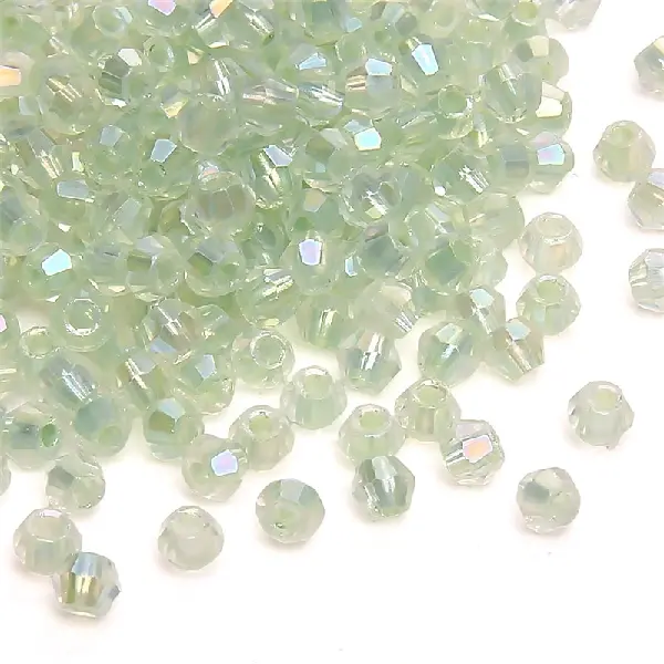 HJ14 light green-10g/pack about 135 pieces 4mm aperture 1.2mm,chaincharmsupply.com