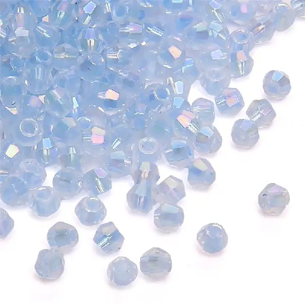 HJ11 Sky Blue-10g/pack, about 135 pieces, 4mm, aperture 1.2mm,chaincharmsupply.com