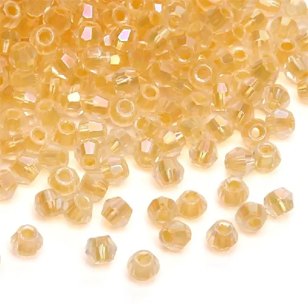 HJ05 Golden-10g/pack, about 135 pieces, 4mm, aperture 1.2mm,chaincharmsupply.com