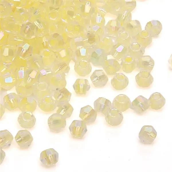 HJ04 bright yellow-10g/pack about 135 pieces 4mm hole diameter 1.2mm,chaincharmsupply.com