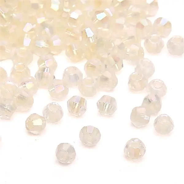 HJ03 Beige-10g/pack about 135 pieces 4mm hole diameter 1.2mm,chaincharmsupply.com