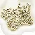 Acrylic English Letter Beads Square Flat Round Handmade Diy Jewelry - Letter A square antique gold 6x6mm hole diameter about 3mm-50 pieces/pack