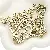Acrylic English Letter Beads Square Flat Round Handmade Diy Jewelry - Letter G square antique gold 6x6mm hole diameter about 3mm-50 pieces/pack