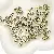 Acrylic English Letter Beads Square Flat Round Handmade Diy Jewelry - Letter M square antique gold 6x6mm hole diameter about 3mm-50 pieces/pack