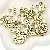 Acrylic English Letter Beads Square Flat Round Handmade Diy Jewelry - Letter P square antique gold 6x6mm hole diameter about 3mm-50 pieces/pack