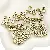 Acrylic English Letter Beads Square Flat Round Handmade Diy Jewelry - Letter X square antique gold 6x6mm hole diameter about 3mm-50 pieces/pack