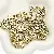 Acrylic English Letter Beads Square Flat Round Handmade Diy Jewelry - Letter Z square antique gold 6x6mm hole diameter about 3mm-50 pieces/pack