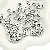 Acrylic English Letter Beads Square Flat Round Handmade Diy Jewelry - Letter B square antique silver 6x6mm hole diameter about 3mm-50 pieces/pack